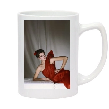 Brooke Shields 14oz White Statesman Mug