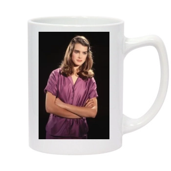 Brooke Shields 14oz White Statesman Mug