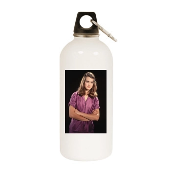 Brooke Shields White Water Bottle With Carabiner