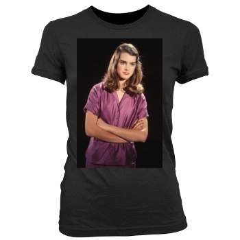 Brooke Shields Women's Junior Cut Crewneck T-Shirt