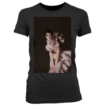 Brooke Shields Women's Junior Cut Crewneck T-Shirt