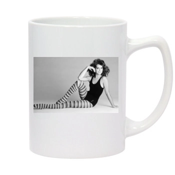 Brooke Shields 14oz White Statesman Mug