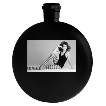 Brooke Shields Round Flask