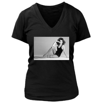 Brooke Shields Women's Deep V-Neck TShirt