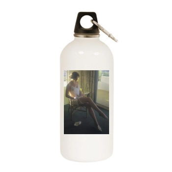 Brooke Shields White Water Bottle With Carabiner