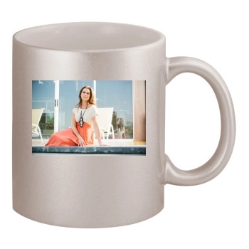 Brooke Shields 11oz Metallic Silver Mug