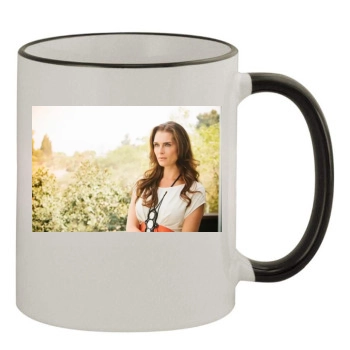 Brooke Shields 11oz Colored Rim & Handle Mug