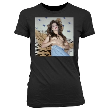 Brooke Shields Women's Junior Cut Crewneck T-Shirt