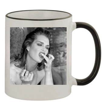 Brooke Shields 11oz Colored Rim & Handle Mug