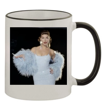 Brooke Shields 11oz Colored Rim & Handle Mug