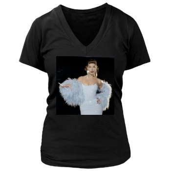 Brooke Shields Women's Deep V-Neck TShirt