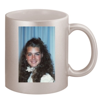 Brooke Shields 11oz Metallic Silver Mug