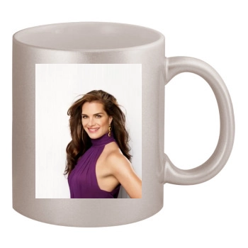 Brooke Shields 11oz Metallic Silver Mug