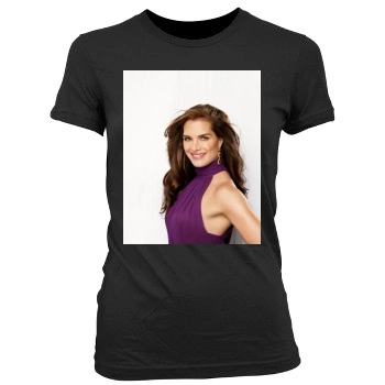 Brooke Shields Women's Junior Cut Crewneck T-Shirt