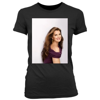 Brooke Shields Women's Junior Cut Crewneck T-Shirt