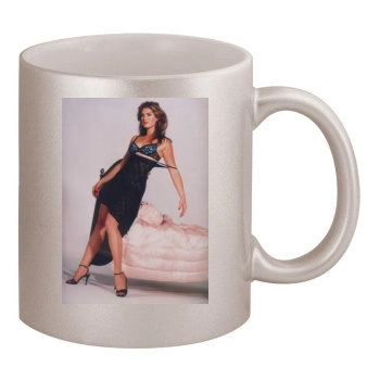 Brooke Shields 11oz Metallic Silver Mug