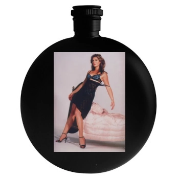 Brooke Shields Round Flask