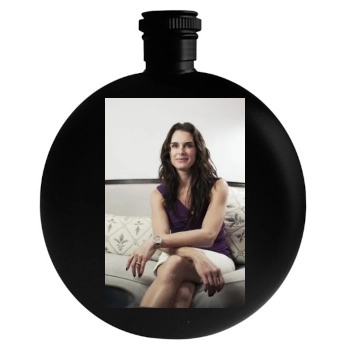 Brooke Shields Round Flask