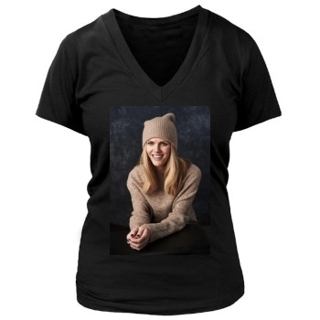 Brooklyn Decker Women's Deep V-Neck TShirt