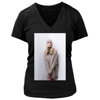 Brooklyn Decker Women's Deep V-Neck TShirt