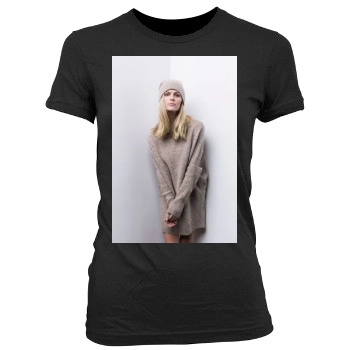 Brooklyn Decker Women's Junior Cut Crewneck T-Shirt