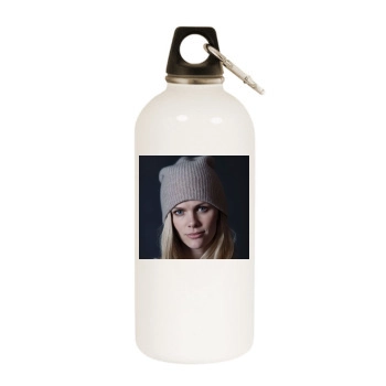 Brooklyn Decker White Water Bottle With Carabiner