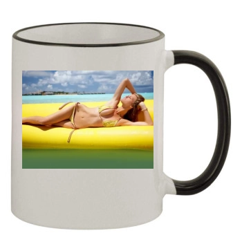 Brooklyn Decker 11oz Colored Rim & Handle Mug