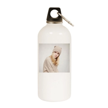 Brooklyn Decker White Water Bottle With Carabiner