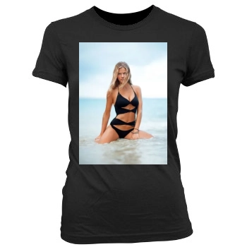 Brooklyn Decker Women's Junior Cut Crewneck T-Shirt