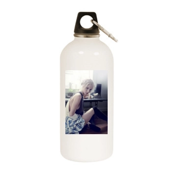 Bryana Holly White Water Bottle With Carabiner