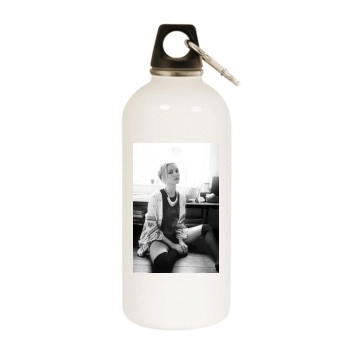 Bryana Holly White Water Bottle With Carabiner