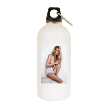 Bryana Holly White Water Bottle With Carabiner