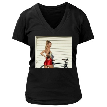 Bryana Holly Women's Deep V-Neck TShirt