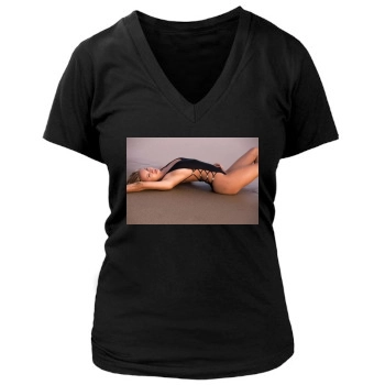 Bryana Holly Women's Deep V-Neck TShirt