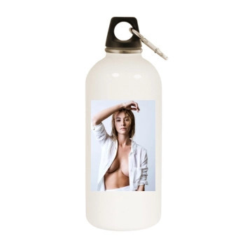 Bryana Holly White Water Bottle With Carabiner