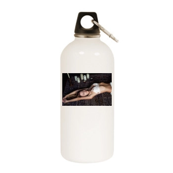 Bryana Holly White Water Bottle With Carabiner