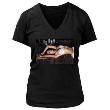 Bryana Holly Women's Deep V-Neck TShirt