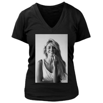 Bryana Holly Women's Deep V-Neck TShirt