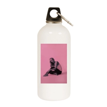 Bryana Holly White Water Bottle With Carabiner