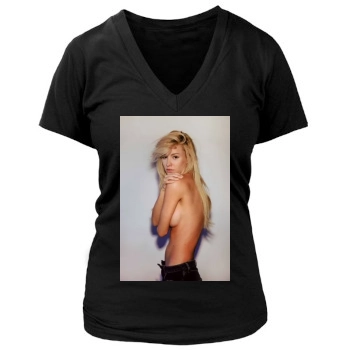 Bryana Holly Women's Deep V-Neck TShirt