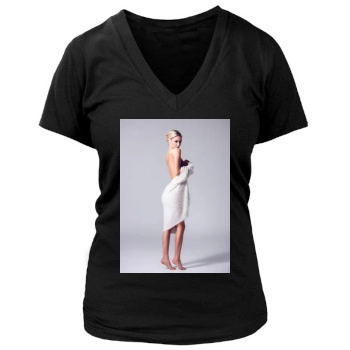 Bryana Holly Women's Deep V-Neck TShirt