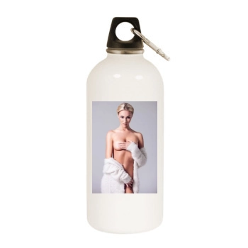 Bryana Holly White Water Bottle With Carabiner