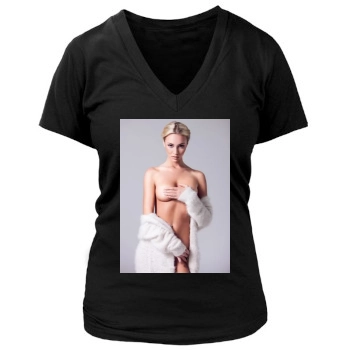 Bryana Holly Women's Deep V-Neck TShirt