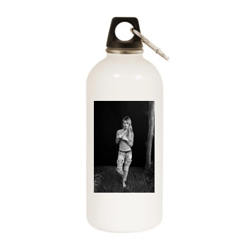 Bryana Holly White Water Bottle With Carabiner