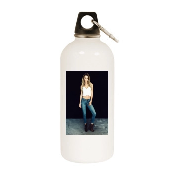 Bryana Holly White Water Bottle With Carabiner