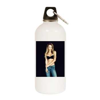 Bryana Holly White Water Bottle With Carabiner