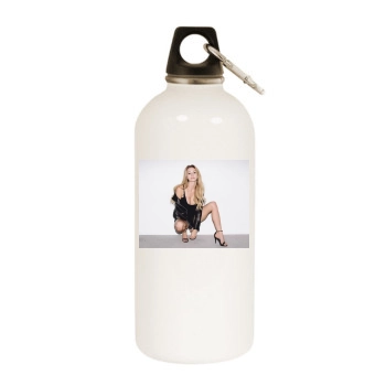 Bryana Holly White Water Bottle With Carabiner