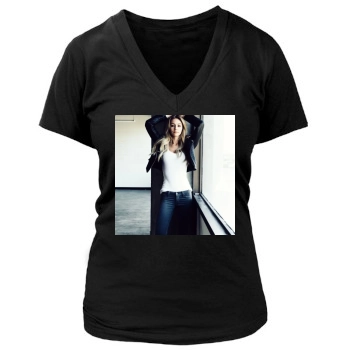 Bryana Holly Women's Deep V-Neck TShirt