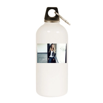 Bryana Holly White Water Bottle With Carabiner