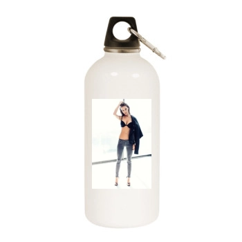 Bryana Holly White Water Bottle With Carabiner